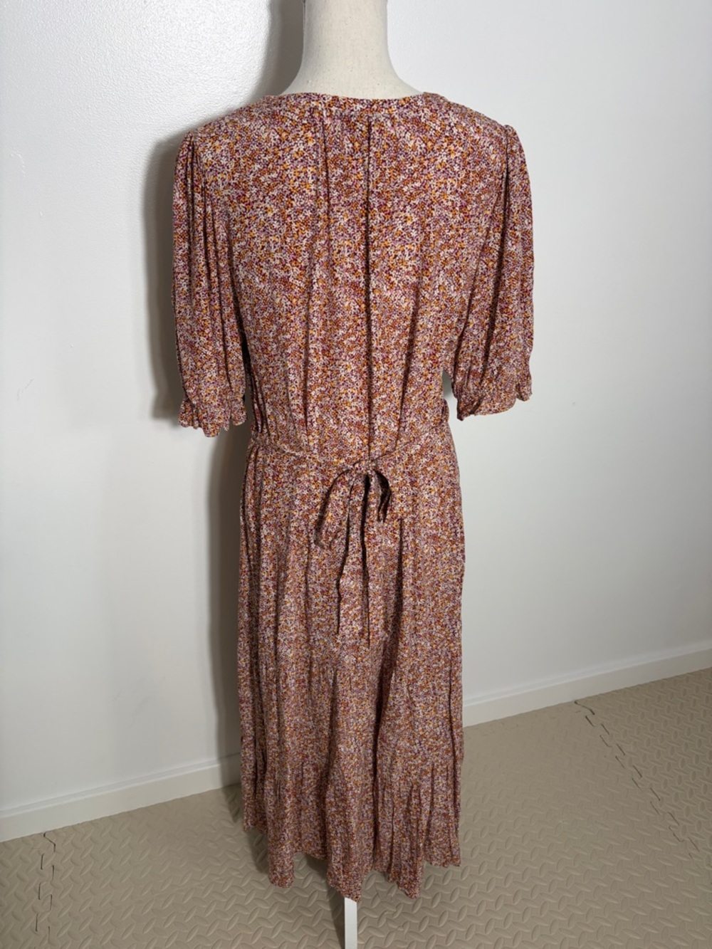 Rails Floral Pink Button-Front Maxi Dress Large - Picture 5 of 8